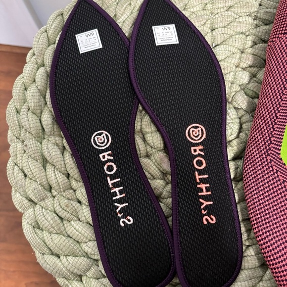 Rothy's The Point Rose Double Stitch Point Toe Slip On Knit Flats - Picture 14 of 15